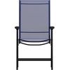 image:imageFlash Furniture Paladin Black Outdoor Folding Patio Sling Chair with Black Frame 2 PackNavy