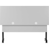 image:imageFlash Furniture Palmer Commercial Nesting Flip Training Table HeavyDuty Steel Frame and TLegs Modesty Panel 1 Thick Tabletop 72 x 24 Gray TopBlack FrameGray TopBlack Frame