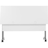 image:imageFlash Furniture Palmer Commercial Nesting Flip Training Table HeavyDuty Steel Frame and TLegs Modesty Panel 1 Thick Tabletop 72 x 24 Gray TopBlack FrameWhite TopGray Frame