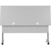 image:imageFlash Furniture Palmer Commercial Nesting Flip Training Table HeavyDuty Steel Frame and TLegs Modesty Panel 1 Thick Tabletop 72 x 24 Gray TopBlack FrameGray TopGray Frame