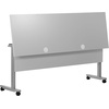 image:imageFlash Furniture Palmer Commercial Nesting Flip Training Table HeavyDuty Steel Frame and TLegs Modesty Panel 1 Thick Tabletop 72 x 24 Gray TopBlack FrameGray TopGray Frame