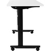 image:imageFlash Furniture Palmer Commercial Nesting Flip Training Table HeavyDuty Steel Frame and TLegs Modesty Panel 1 Thick Tabletop 72 x 24 Gray TopBlack FrameWhite TopBlack Frame