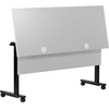 image:imageFlash Furniture Palmer Commercial Nesting Flip Training Table HeavyDuty Steel Frame and TLegs Modesty Panel 1 Thick Tabletop 72 x 24 Gray TopBlack FrameGray TopBlack Frame