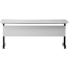 image:imageFlash Furniture Palmer Commercial Nesting Flip Training Table HeavyDuty Steel Frame and TLegs Modesty Panel 1 Thick Tabletop 72 x 24 Gray TopBlack FrameGray TopBlack Frame