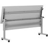 image:imageFlash Furniture Palmer Commercial Nesting Flip Training Table HeavyDuty Steel Frame and TLegs Modesty Panel 1 Thick Tabletop 72 x 24 Gray TopBlack FrameGray TopGray Frame