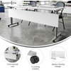 image:imageFlash Furniture Palmer Commercial Nesting Flip Training Table HeavyDuty Steel Frame and TLegs Modesty Panel 1 Thick Tabletop 72 x 24 Gray TopBlack FrameWhite TopGray Frame