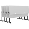 image:imageFlash Furniture Palmer Commercial Nesting Flip Training Table HeavyDuty Steel Frame and TLegs Modesty Panel 1 Thick Tabletop 72 x 24 Gray TopBlack FrameGray TopBlack Frame