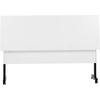 image:imageFlash Furniture Palmer Commercial Nesting Flip Training Table HeavyDuty Steel Frame and TLegs Modesty Panel 1 Thick Tabletop 72 x 24 Gray TopBlack FrameWhite TopBlack Frame
