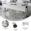 image:imageFlash Furniture Palmer Commercial Nesting Flip Training Table HeavyDuty Steel Frame and TLegs Modesty Panel 1 Thick Tabletop 72 x 24 Gray TopBlack FrameGray TopGray Frame