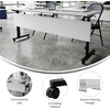 image:imageFlash Furniture Palmer Commercial Nesting Flip Training Table HeavyDuty Steel Frame and TLegs Modesty Panel 1 Thick Tabletop 72 x 24 Gray TopBlack FrameGray TopBlack Frame