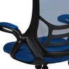 image:imageFlash Furniture Porter HighBack Swivel Office Chair with Adjustable Lumbar Support and Seat Height Ergonomic Mesh Desk Chair with FlipUp Armrests GrayBlackBlue