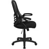 image:imageFlash Furniture Porter HighBack Swivel Office Chair with Adjustable Lumbar Support and Seat Height Ergonomic Mesh Desk Chair with FlipUp Armrests GrayBlackBlack