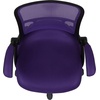 image:imageFlash Furniture Porter HighBack Swivel Office Chair with Adjustable Lumbar Support and Seat Height Ergonomic Mesh Desk Chair with FlipUp Armrests GrayBlackPurple