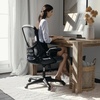 image:imageFlash Furniture Porter HighBack Swivel Office Chair with Adjustable Lumbar Support and Seat Height Ergonomic Mesh Desk Chair with FlipUp Armrests GrayBlackDark Gray