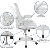 image:imageFlash Furniture Porter HighBack Swivel Office Chair with Adjustable Lumbar Support and Seat Height Ergonomic Mesh Desk Chair with FlipUp Armrests GrayBlackWhite