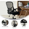 image:imageFlash Furniture Porter HighBack Swivel Office Chair with Adjustable Lumbar Support and Seat Height Ergonomic Mesh Desk Chair with FlipUp Armrests GrayBlackBlack