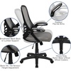 image:imageFlash Furniture Porter HighBack Swivel Office Chair with Adjustable Lumbar Support and Seat Height Ergonomic Mesh Desk Chair with FlipUp Armrests GrayBlackLight Gray