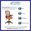 image:imageFlash Furniture Porter HighBack Swivel Office Chair with Adjustable Lumbar Support and Seat Height Ergonomic Mesh Desk Chair with FlipUp Armrests GrayBlackOrange