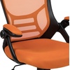 image:imageFlash Furniture Porter HighBack Swivel Office Chair with Adjustable Lumbar Support and Seat Height Ergonomic Mesh Desk Chair with FlipUp Armrests GrayBlackOrange