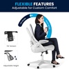 image:imageFlash Furniture Porter HighBack Swivel Office Chair with Adjustable Lumbar Support and Seat Height Ergonomic Mesh Desk Chair with FlipUp Armrests GrayBlackWhite
