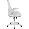 image:imageFlash Furniture Porter HighBack Swivel Office Chair with Adjustable Lumbar Support and Seat Height Ergonomic Mesh Desk Chair with FlipUp Armrests GrayBlackWhite