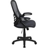 image:imageFlash Furniture Porter HighBack Swivel Office Chair with Adjustable Lumbar Support and Seat Height Ergonomic Mesh Desk Chair with FlipUp Armrests GrayBlackDark Gray