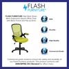 image:imageFlash Furniture Porter HighBack Swivel Office Chair with Adjustable Lumbar Support and Seat Height Ergonomic Mesh Desk Chair with FlipUp Armrests GrayBlackGreen