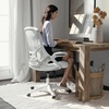 image:imageFlash Furniture Porter HighBack Swivel Office Chair with Adjustable Lumbar Support and Seat Height Ergonomic Mesh Desk Chair with FlipUp Armrests GrayBlackWhite
