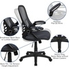 image:imageFlash Furniture Porter HighBack Swivel Office Chair with Adjustable Lumbar Support and Seat Height Ergonomic Mesh Desk Chair with FlipUp Armrests GrayBlackDark Gray