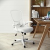 image:imageFlash Furniture Porter HighBack Swivel Office Chair with Adjustable Lumbar Support and Seat Height Ergonomic Mesh Desk Chair with FlipUp Armrests GrayBlackWhite