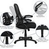 image:imageFlash Furniture Porter HighBack Swivel Office Chair with Adjustable Lumbar Support and Seat Height Ergonomic Mesh Desk Chair with FlipUp Armrests GrayBlackBlack