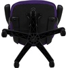 image:imageFlash Furniture Porter HighBack Swivel Office Chair with Adjustable Lumbar Support and Seat Height Ergonomic Mesh Desk Chair with FlipUp Armrests GrayBlackPurple