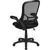image:imageFlash Furniture Porter HighBack Swivel Office Chair with Adjustable Lumbar Support and Seat Height Ergonomic Mesh Desk Chair with FlipUp Armrests GrayBlackBlack