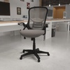 image:imageFlash Furniture Porter HighBack Swivel Office Chair with Adjustable Lumbar Support and Seat Height Ergonomic Mesh Desk Chair with FlipUp Armrests GrayBlackLight Gray