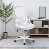 image:imageFlash Furniture Porter HighBack Swivel Office Chair with Adjustable Lumbar Support and Seat Height Ergonomic Mesh Desk Chair with FlipUp Armrests GrayBlackWhite