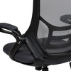 image:imageFlash Furniture Porter HighBack Swivel Office Chair with Adjustable Lumbar Support and Seat Height Ergonomic Mesh Desk Chair with FlipUp Armrests GrayBlackDark Gray