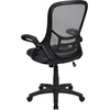 image:imageFlash Furniture Porter HighBack Swivel Office Chair with Adjustable Lumbar Support and Seat Height Ergonomic Mesh Desk Chair with FlipUp Armrests GrayBlackDark Gray