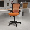 image:imageFlash Furniture Porter HighBack Swivel Office Chair with Adjustable Lumbar Support and Seat Height Ergonomic Mesh Desk Chair with FlipUp Armrests GrayBlackOrange