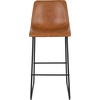 image:imageFlash Furniture Reagan 24 LeatherSoft Counter Height Stools with Footrest MidCentury Modern Bucket Style Dining Chairs Set of 2 Light GrayLight Brown