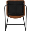 image:imageFlash Furniture Reagan 24 LeatherSoft Counter Height Stools with Footrest MidCentury Modern Bucket Style Dining Chairs Set of 2 Light GrayLight Brown