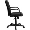 image:imageFlash Furniture Rider MidBack Black LeatherSoft Swivel Task Office Chair with Arms
