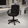 image:imageFlash Furniture Rider MidBack Black LeatherSoft Swivel Task Office Chair with Arms