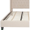image:imageFlash Furniture Riverdale Full Size Tufted Upholstered Platform Bed in Light Gray FabricBeige