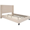 image:imageFlash Furniture Riverdale Full Size Tufted Upholstered Platform Bed in Light Gray FabricBeige