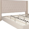 image:imageFlash Furniture Riverdale Full Size Tufted Upholstered Platform Bed in Light Gray FabricBeige