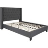 image:imageFlash Furniture Riverdale Full Size Tufted Upholstered Platform Bed in Light Gray FabricDark Gray