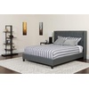 image:imageFlash Furniture Riverdale Full Size Tufted Upholstered Platform Bed in Light Gray FabricDark Gray