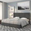 image:imageFlash Furniture Riverdale Full Size Tufted Upholstered Platform Bed in Light Gray FabricDark Gray