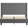 image:imageFlash Furniture Riverdale Full Size Tufted Upholstered Platform Bed in Light Gray FabricDark Gray