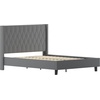 image:imageFlash Furniture Riverdale Full Size Tufted Upholstered Platform Bed in Light Gray FabricDark Gray